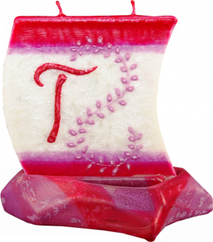 Svíčka loďka písmeno T