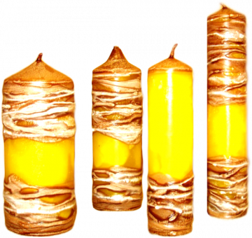 Kolekce svíček " JANTAROVÁ"
