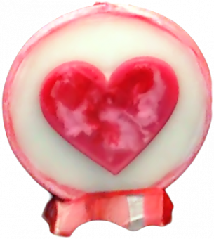 Svíčka kruh valentýn