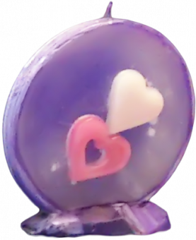 Svíčka kruh valentýn