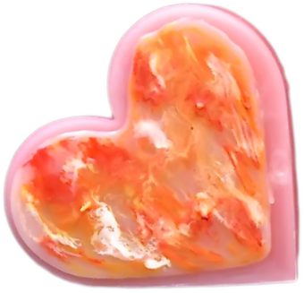 Svíčka srdce velké valentýn 3 knoty