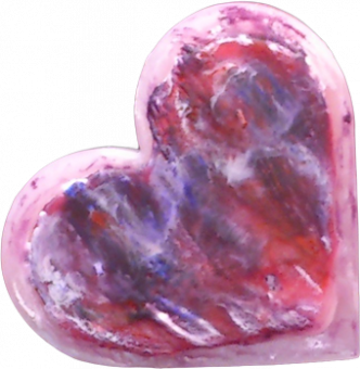 Svíčka srdce velké valentýn 3 knoty