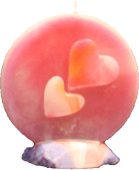 Svíčka kruh valentýn