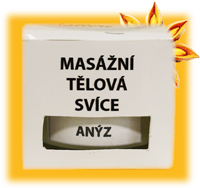 Tělová masážní svíčka ANÝZ velké balení 