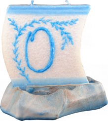 Svíčka loďka písmeno O 