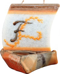 Svíčka loďka písmeno F 