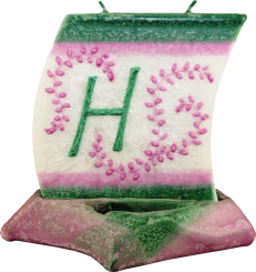 Svíčka loďka písmeno H 