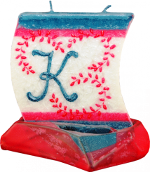 Svíčka loďka písmeno K 