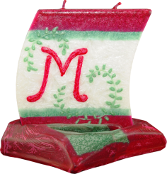 Svíčka loďka písmeno M 