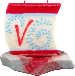 Svíčka loďka písmeno V 