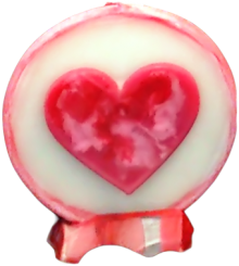 Svíčka kruh valentýn 