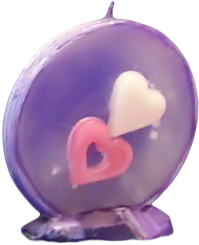 Svíčka kruh valentýn 