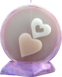 Svíčka kruh valentýn 