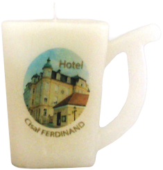 Svíčka pohárek logo 