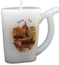 Svíčka pohárek logo 