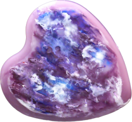 Svíčka srdce placaté valentýn 6 knotů 