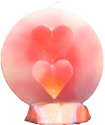 Svíčka kruh valentýn 