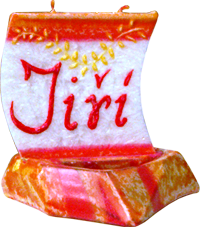 Svíčka loďka písmeno Jiří 