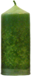 Svíčka válec střední široký zelená 